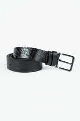 BINNINO REGULAR FLAT PU BELT WITH EMBOSS BELT SEMI FORMAL